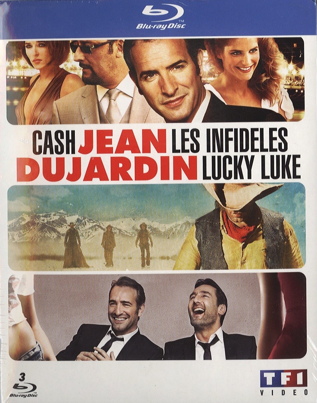 Jean Dujardin - Coffret - Les infidèles + Cash + Lucky Luke Movies