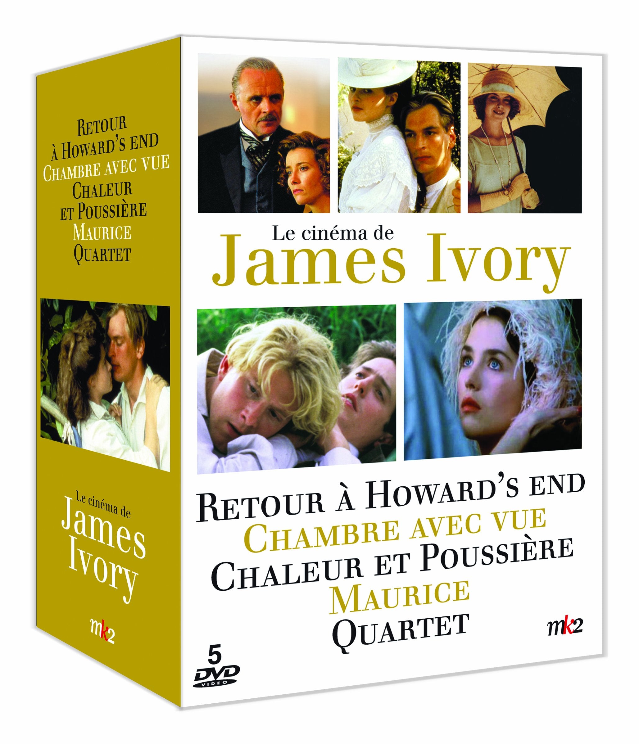 Coffret james ivory : retour à howards end ; maurice ; chambre avec vue ; chaleur et poussière ; quartet Films