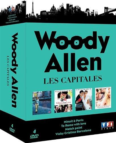 Coffret woody allen, les capitales : minuit à paris ; to rome with love ; match point ; vicky cristina barcelona Movies