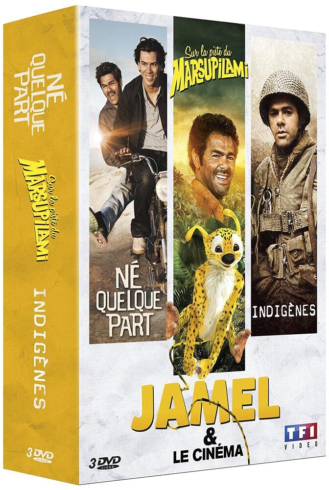 Coffret jamel et le cinéma : sur la piste du marsupilami ; indigènes ; né quelque part Movies