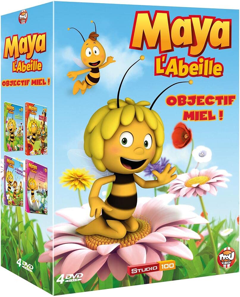 Coffret maya l'abeille - objectif miel, vol.1 à 4 : les nouvelles aventures ; sortie royale ; l' école de maya Films