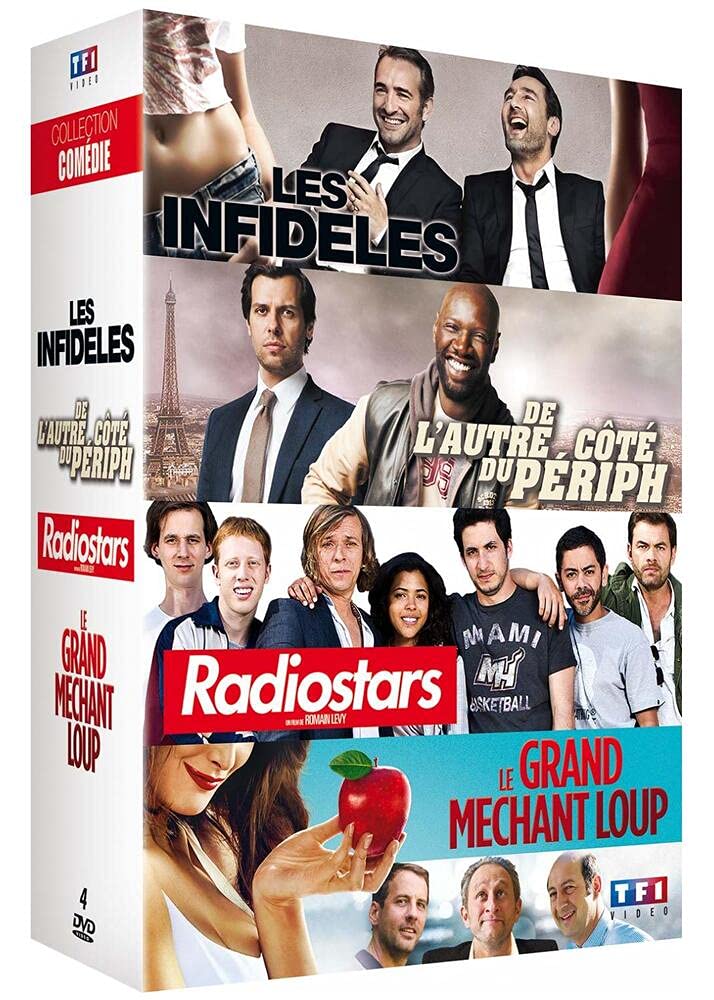 Collection Comédies : Les infidèles + De l'autre côté du périph + Radiostars + Le grand méchant loup dvd