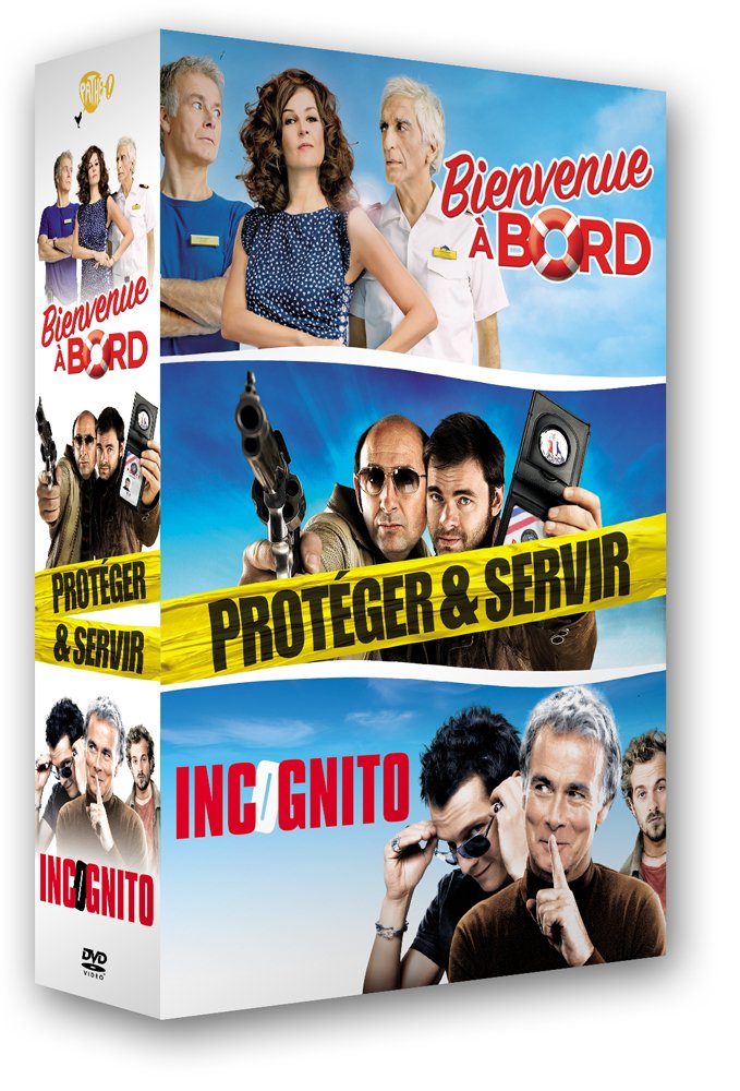 Coffret comédies : bienvenue à bord ; incognito ; protéger et servir [FR Impo... dvd