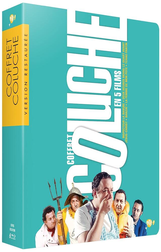 Coluche-Coffret 5 Films : Tchao Pantin + Inspecteur La Bavure + Deux Heures Moins Le Quart Avant Jésus-Christ + Banzaï + La Femme de Mon pote Movies