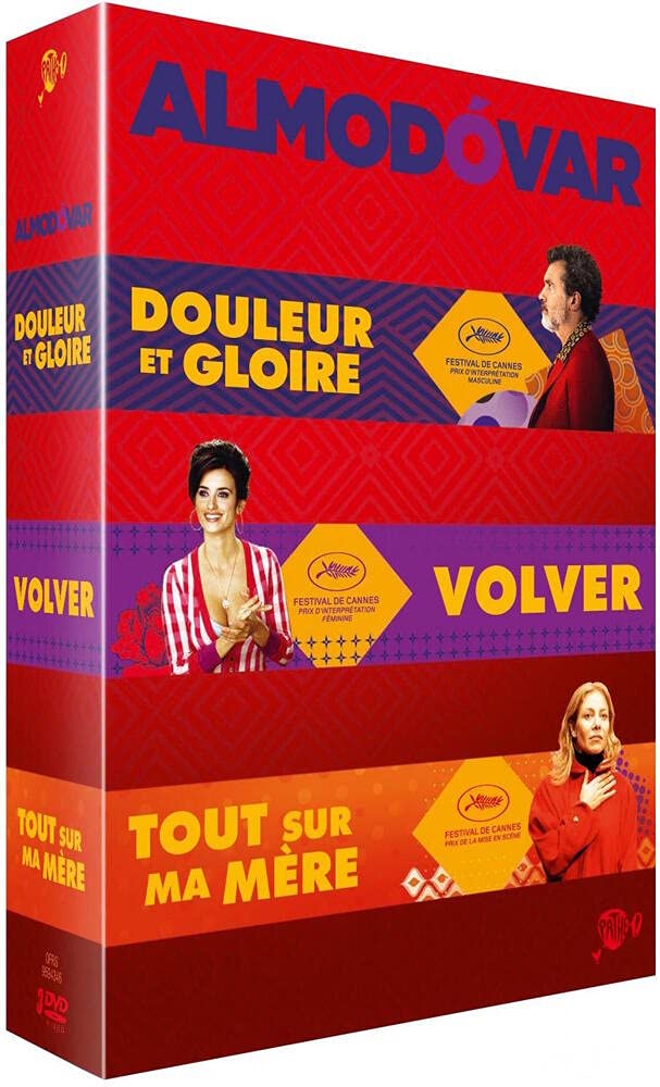 3 Films de Pedro Almodóvar : Douleur et Gloire + Tout sur ma mère + Volver dvd