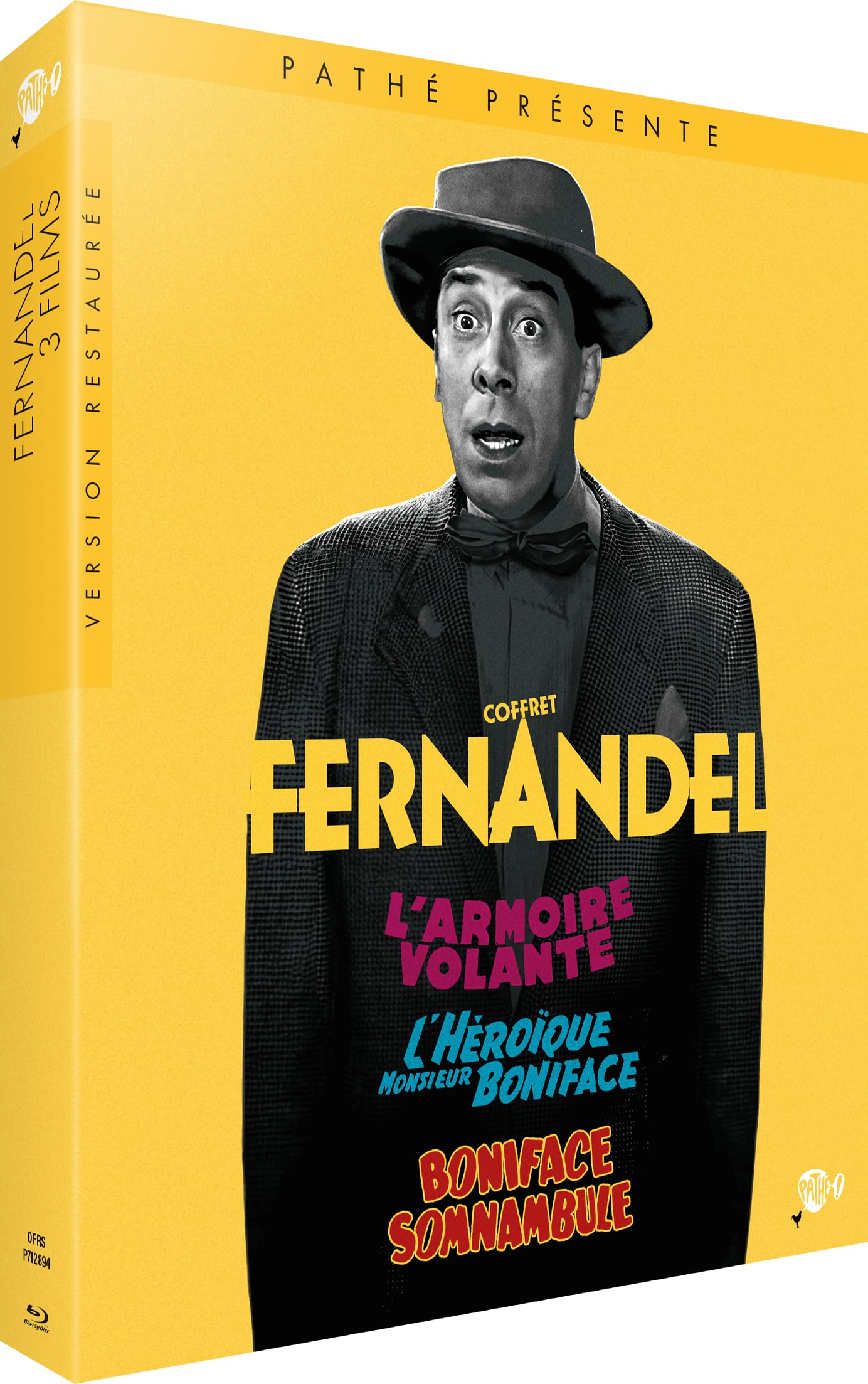 Fernandel - 3 films - l'armoire volante + l'héroïque monsieur boniface + boniface somnambule Movies