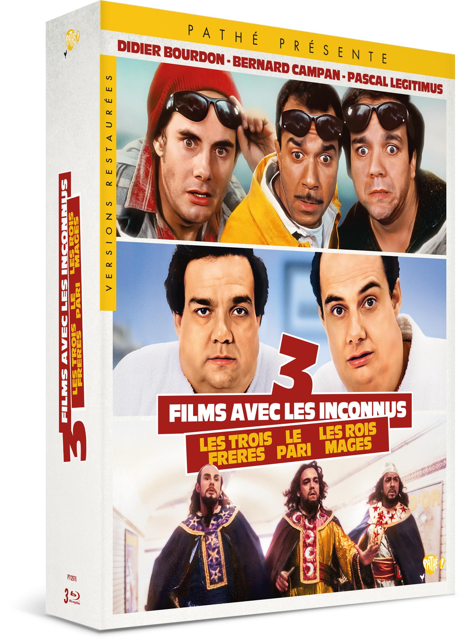 3 Films avec Les Inconnus : Les Trois frères + Le Pari + Les Rois Mages dvd