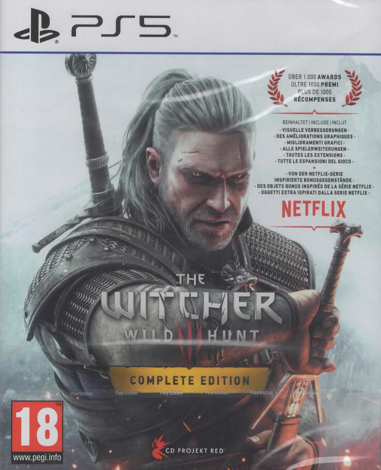 Witcher 3: Wild Hunt (100% UNCUT) (Deutsche Verpackung) PlayStation 5