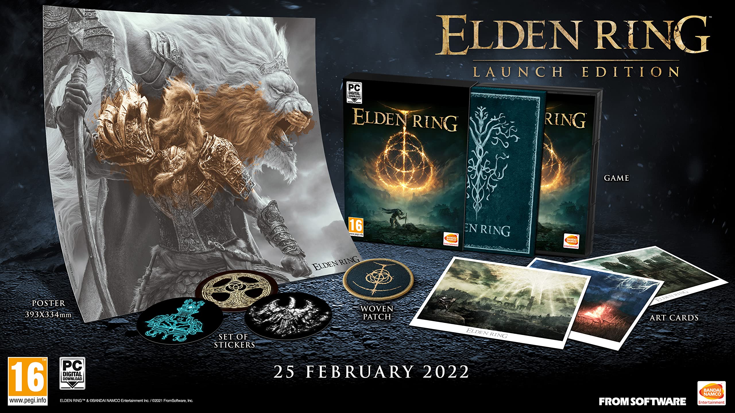 BANDAI NAMCO Entertainment Elden Ring Launch Edition Code PC dans une boîte, 115348 game