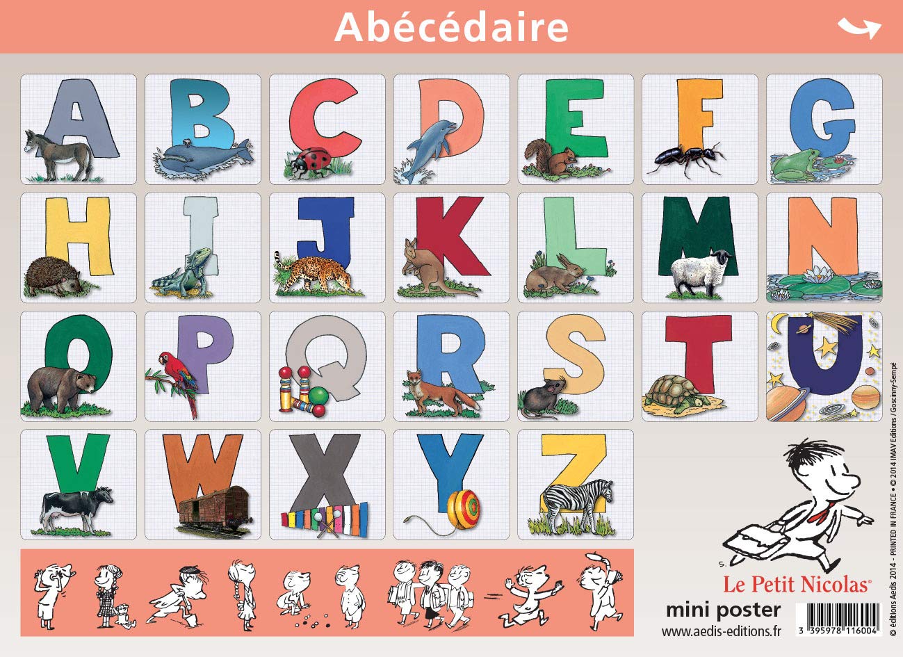 05.ABÉCÉDAIRE/LIRE ET ECRIRE - MINI POSTER LE PETIT NICOLAS Books