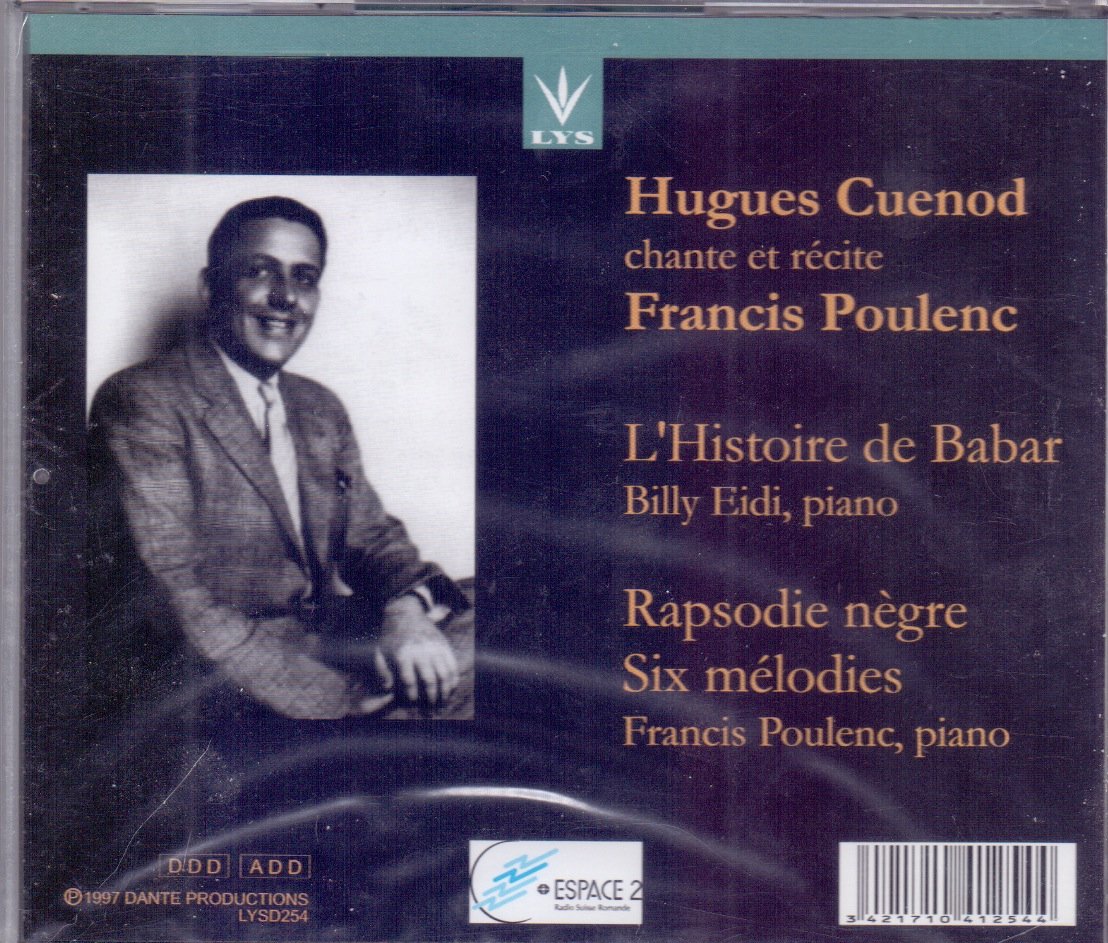Huhues Cuenod Singt Poulenc Classical