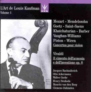 L'art de Louis Kaufman Vol. 1 Classical