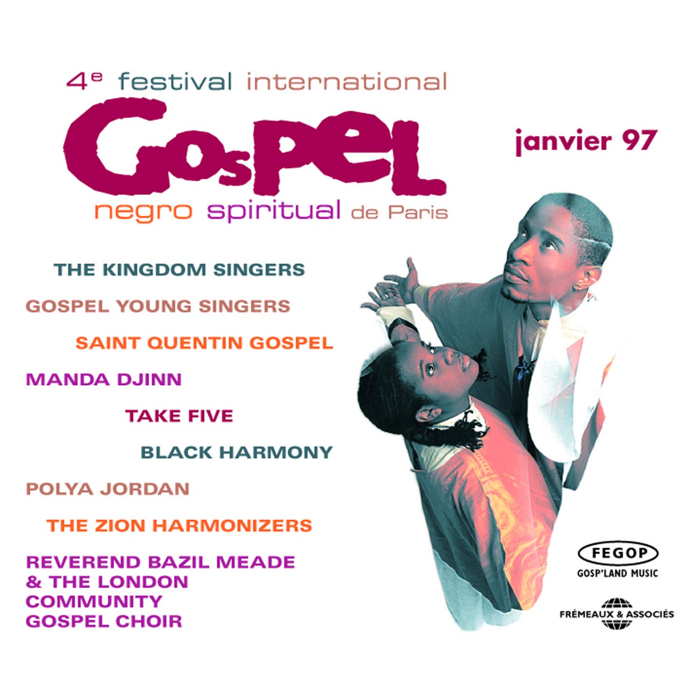Paris Gospel Festival : 4Th Edition 1997 1-Cd Set Version Blues