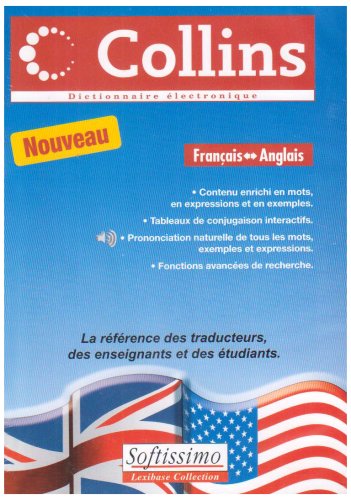 Collins 2005 Win français/anglais/français *Nouveau* software