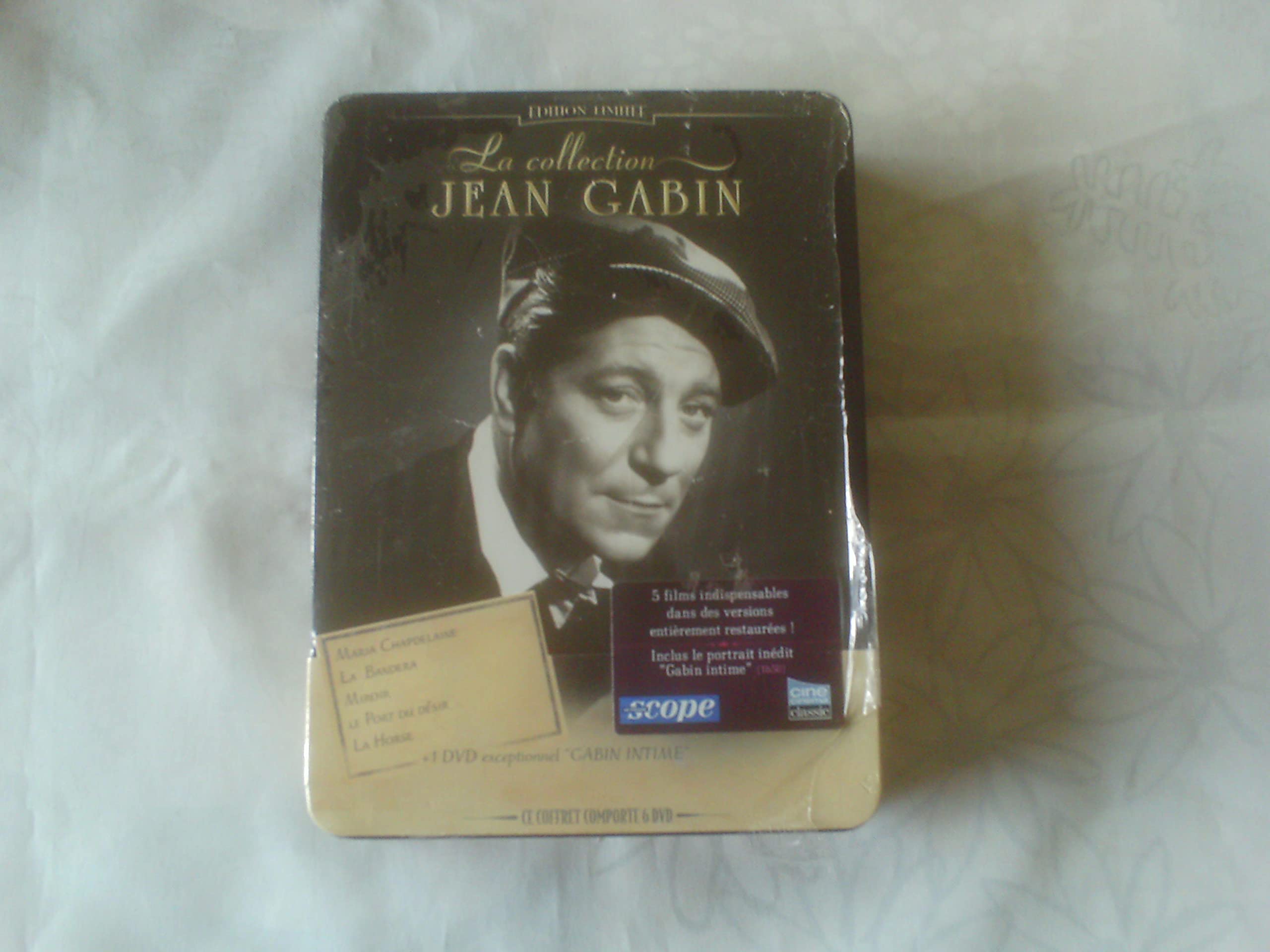 Coffret Jean Gabin 6 DVD : Maria Chapdelaine / La Bandera / Le port du désir / La horse / Le miroir Movies