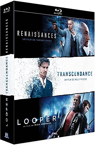 Coffret science-fiction 3 films : renaissances ; transcendence ; looper Films
