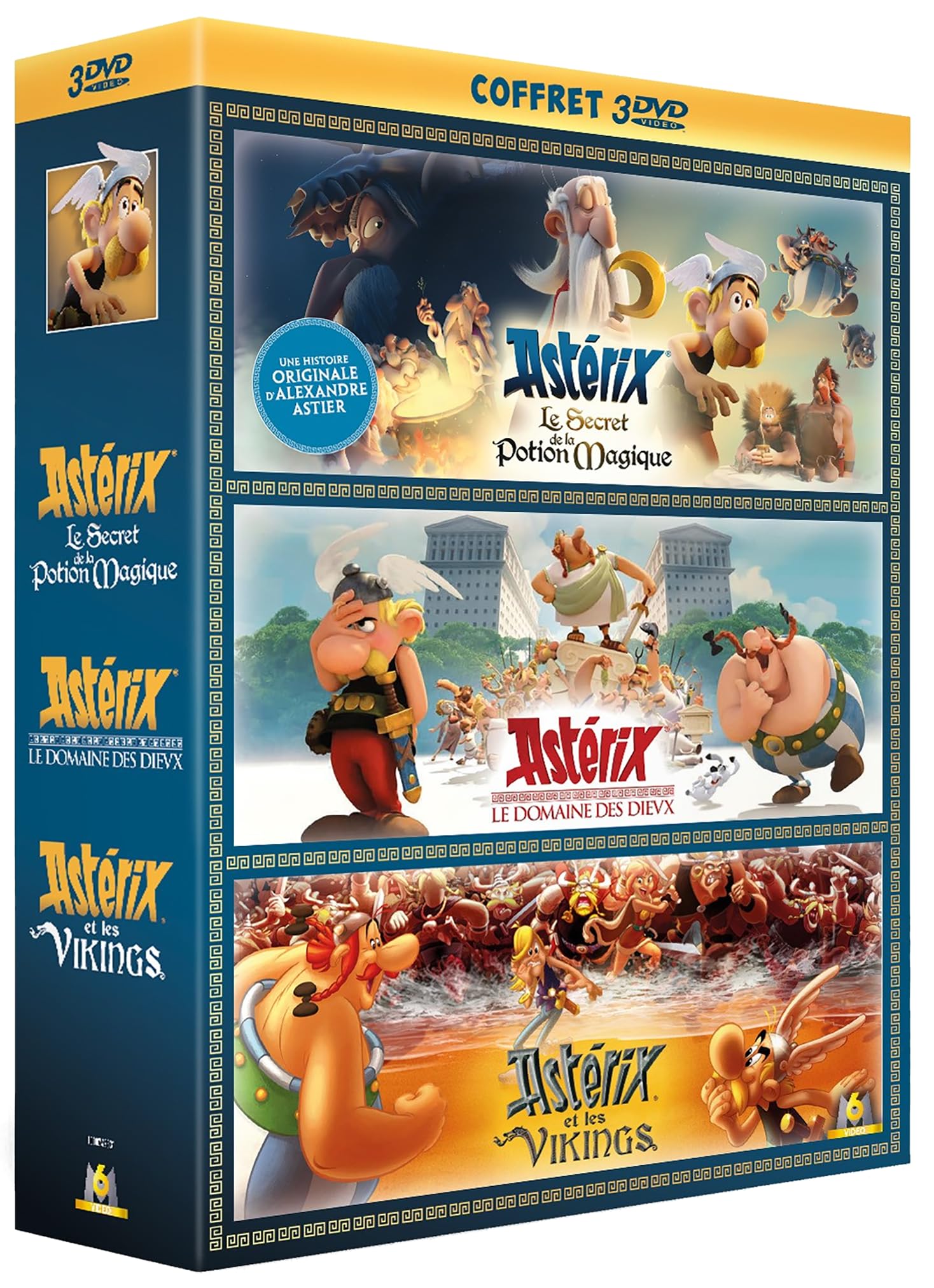 Astérix - 3 films : le secret de la potion magique + le domaine des dieux + astérix et les vikings Movies
