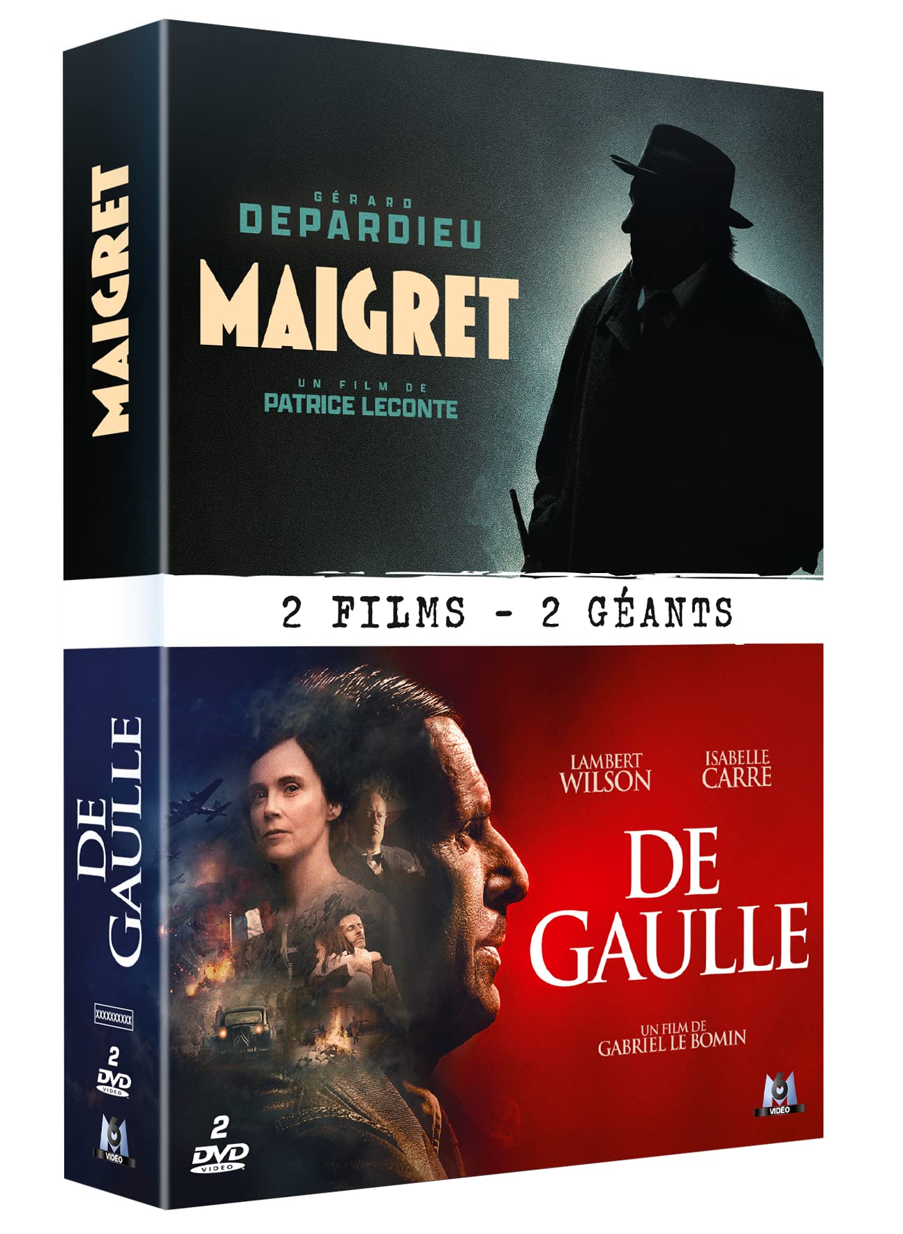 2 Films-2 géants : Maigret + De Gaulle dvd