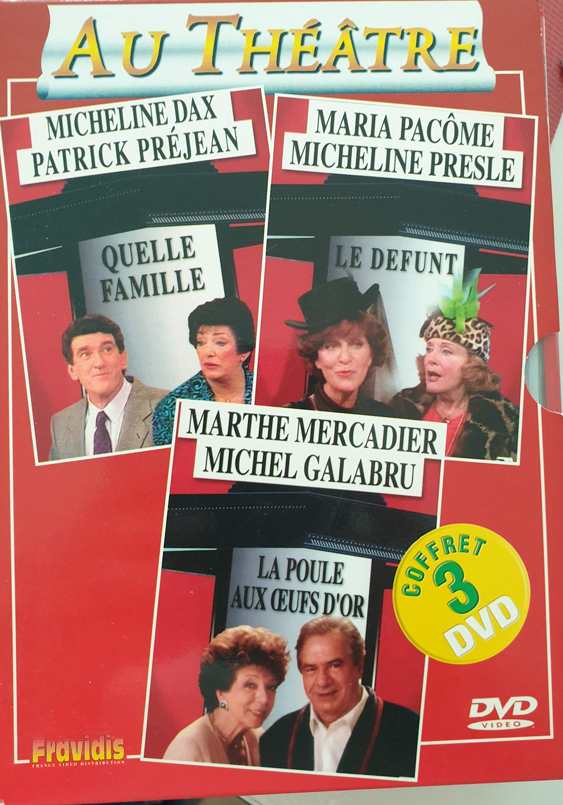 Coffret théâtre Vol. 2 (3 DVD) : Quelle famille - Le défunt - La poule aux oeufs d'or Movies