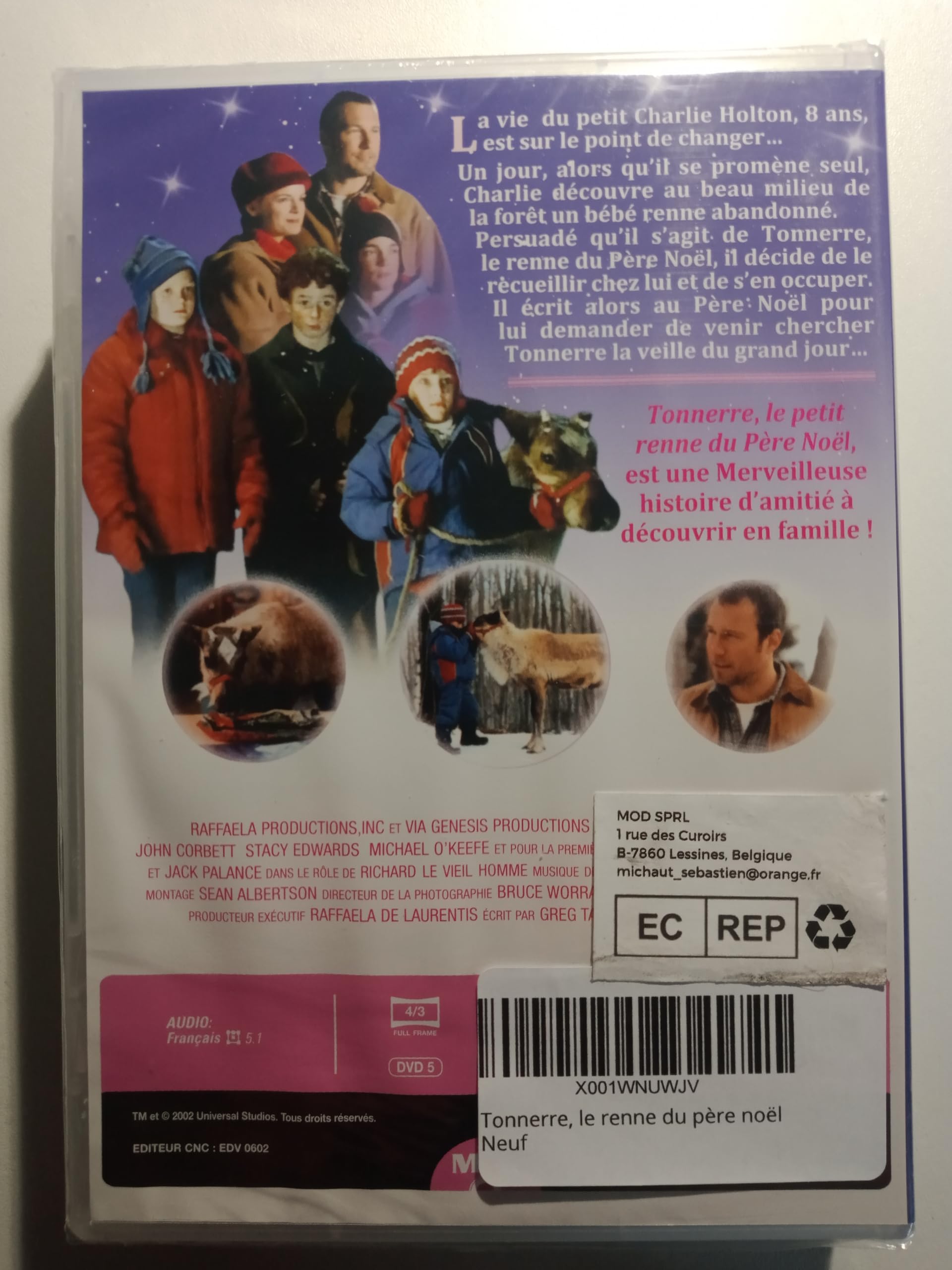 Tonnerre, le renne du père noël Films