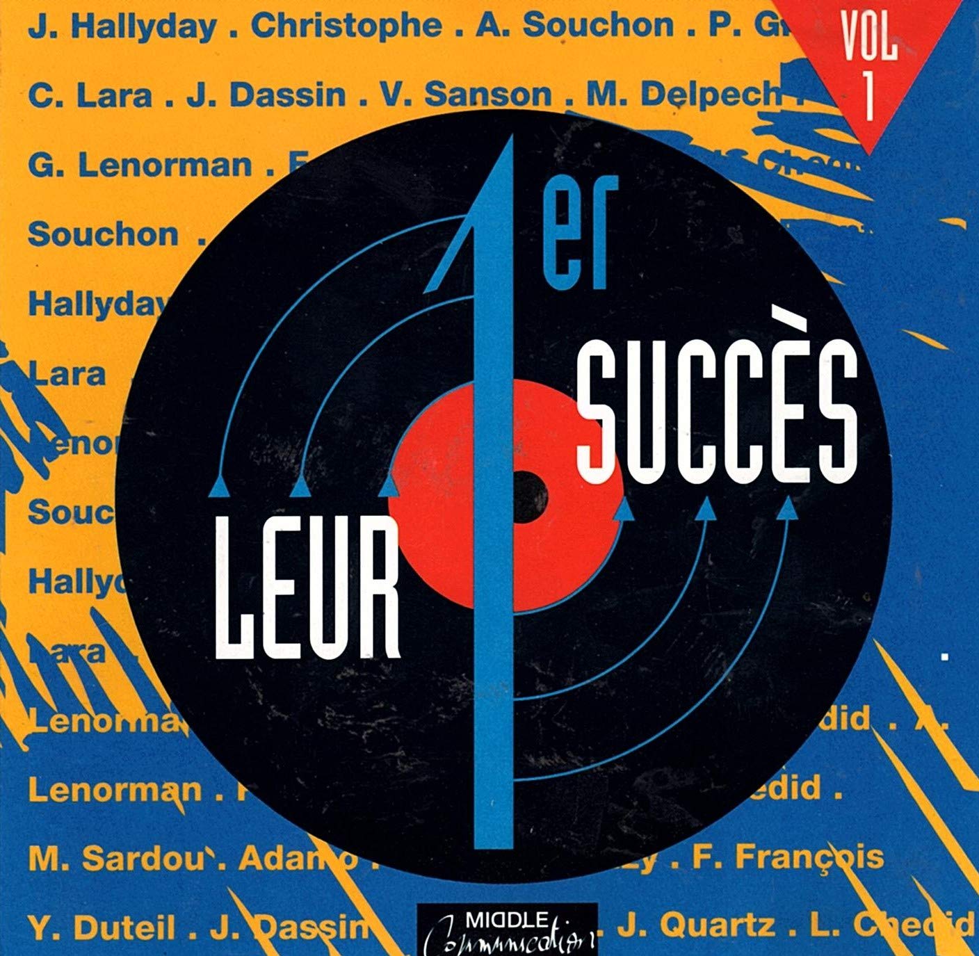 JOHNNY HALLYDAY - CHRISTOPHE - PIERRE GROSCOLAS - CATHERINE LARA - MICHEL DELPECH . LEUR 1ER SUCCES. 1CD cd
