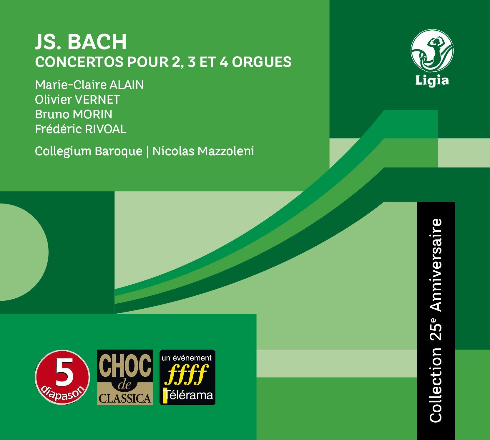 Concertos pour 2/3 et 4 Orgues/Digipack cd