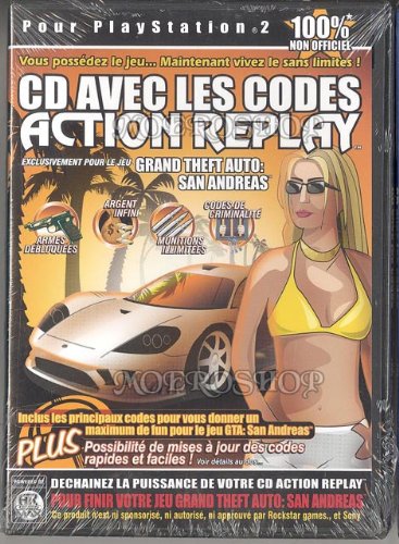 CD Codes action replay Grund Theft Auto San undreas - Playstation 2 - PAL Games