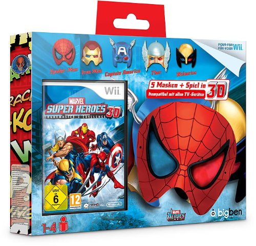 Marvel Super Heroes: Grandmaster's Challenge (inkl. 5 Super-Helden 3D-Masken) Wii