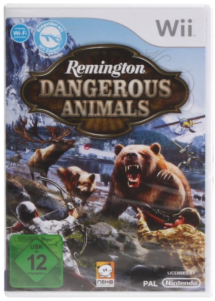 Nintendo Wii Remington Dangerous Animals Hunt Jagt-Spiel Wildtier-Jagt Hunting Wii