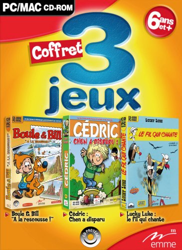 Coffret Tri-pack Cedric 1+ BetBill à la rescousse + LL fil qui chante software