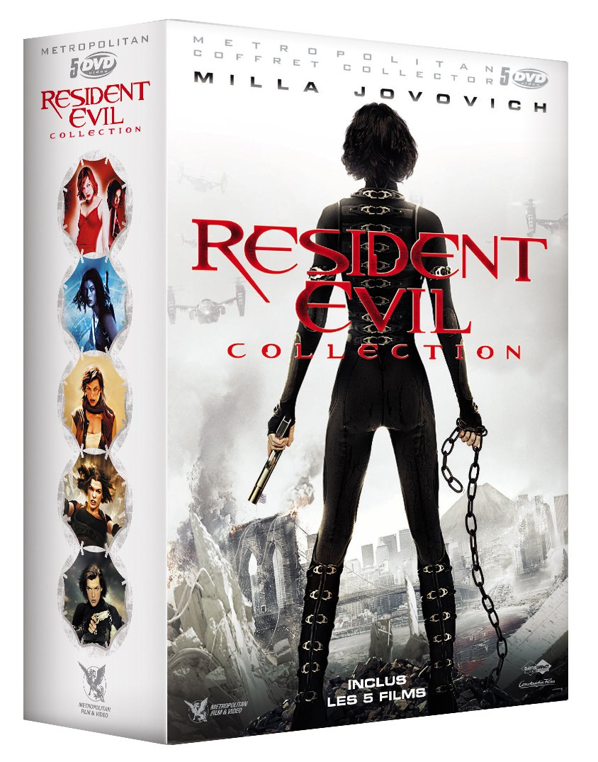 Resident Evil Collection : Resident Evil + Resident Evil : Apocalypse + Resident Evil : Extinction + Resident Evil : Afterlife + Resident Evil : Retribution dvd