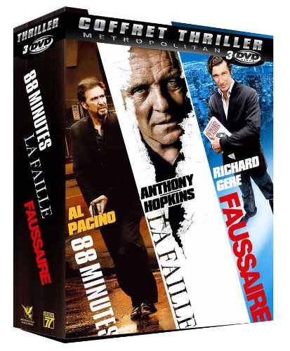 Coffret 3 DVD thriller : 88 minutes / La faille / Faussaire dvd