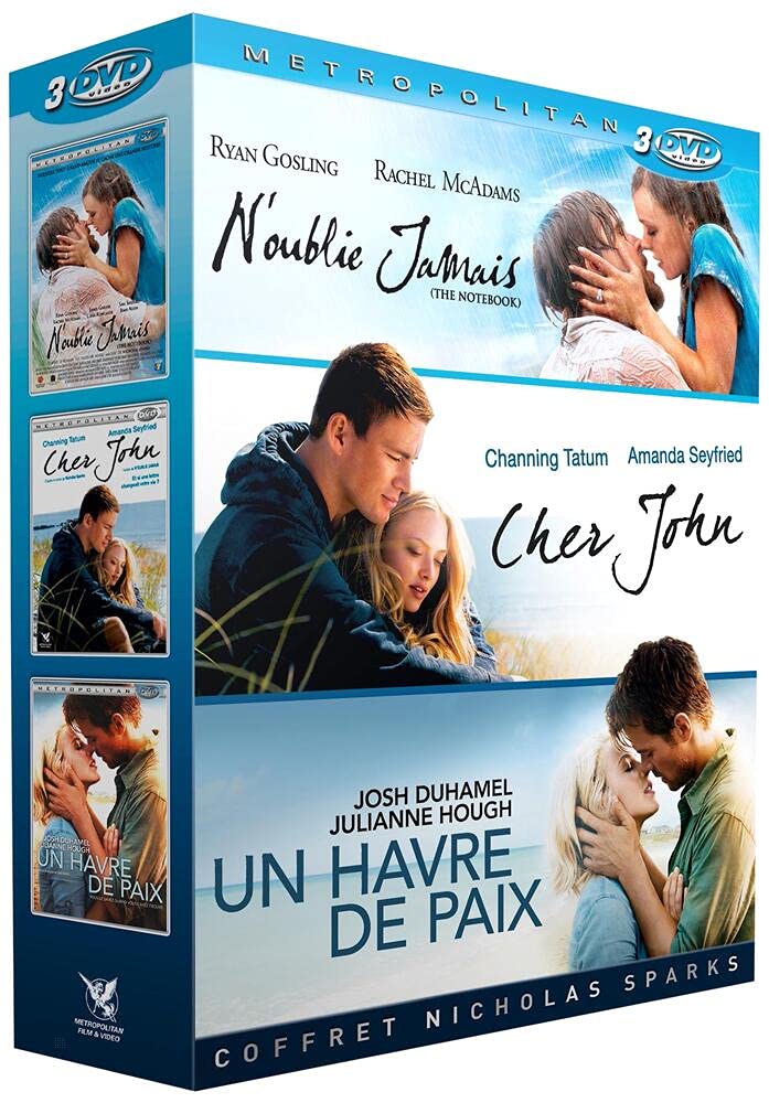 Coffret : un havre de paix ; cher john ; n'oublié jamais Films