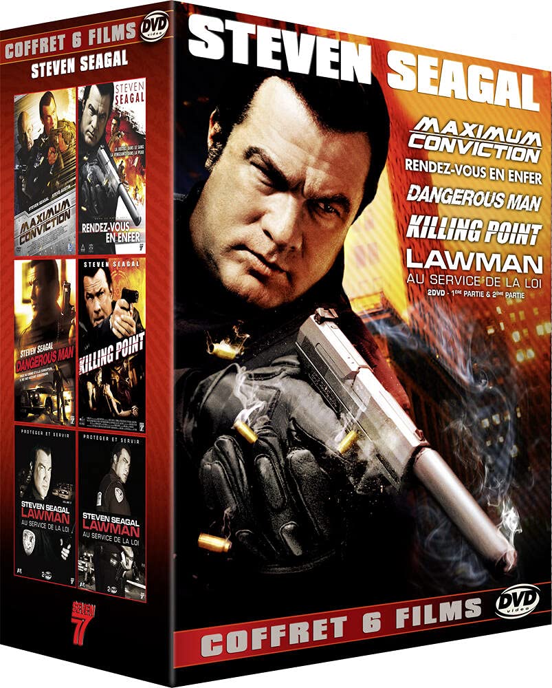 Steven Seagal-Coffret 6 Films : Maximum Conviction + Rendez-Vous en Enfer + Dangerous Man + Killing Point + Lawman-Au Service de la Loi, 1ère et 2ème Partie Movies