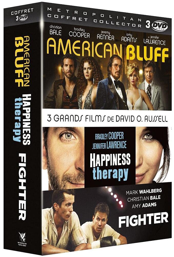 3 Grands Films de David O. Russell : American Bluff + Happiness Therapy + Fighter dvd