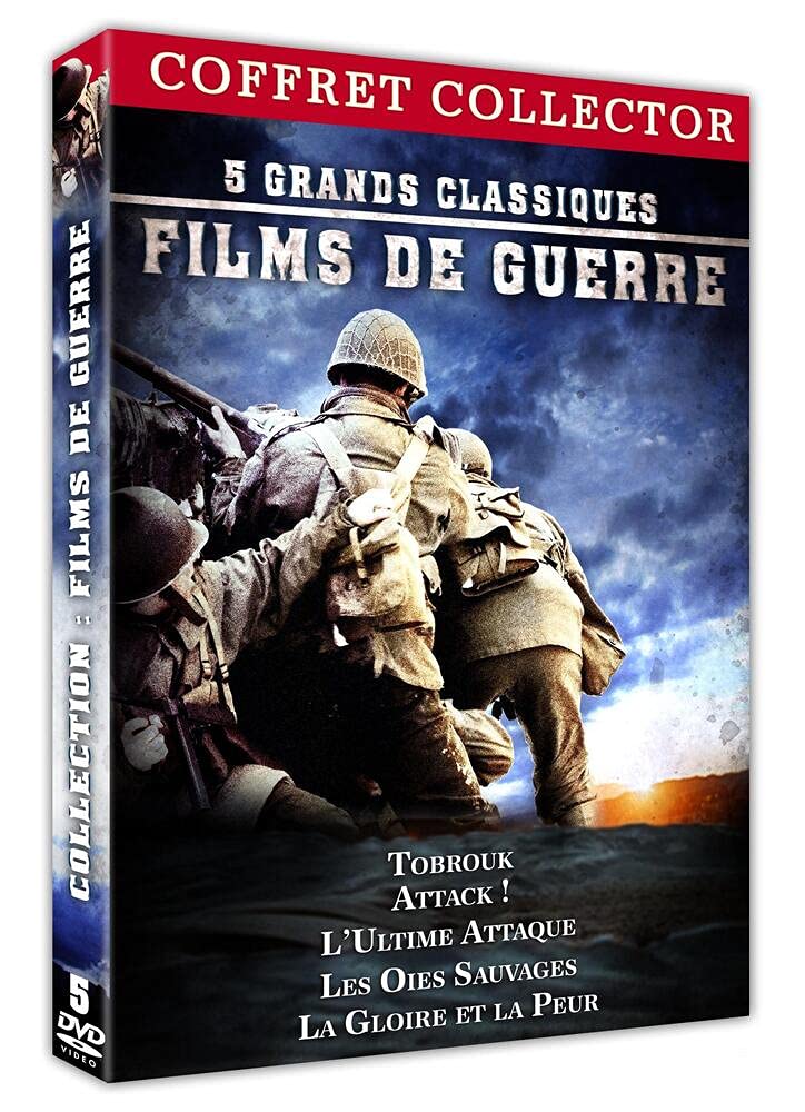 5 classiques films de guerre : L'ultime attaque (Zulu Dawn) + Les oies sauvages + La gloire et la peur + Attack! (Attaque) + Tobrouk - Commando vers l'enfer Movies