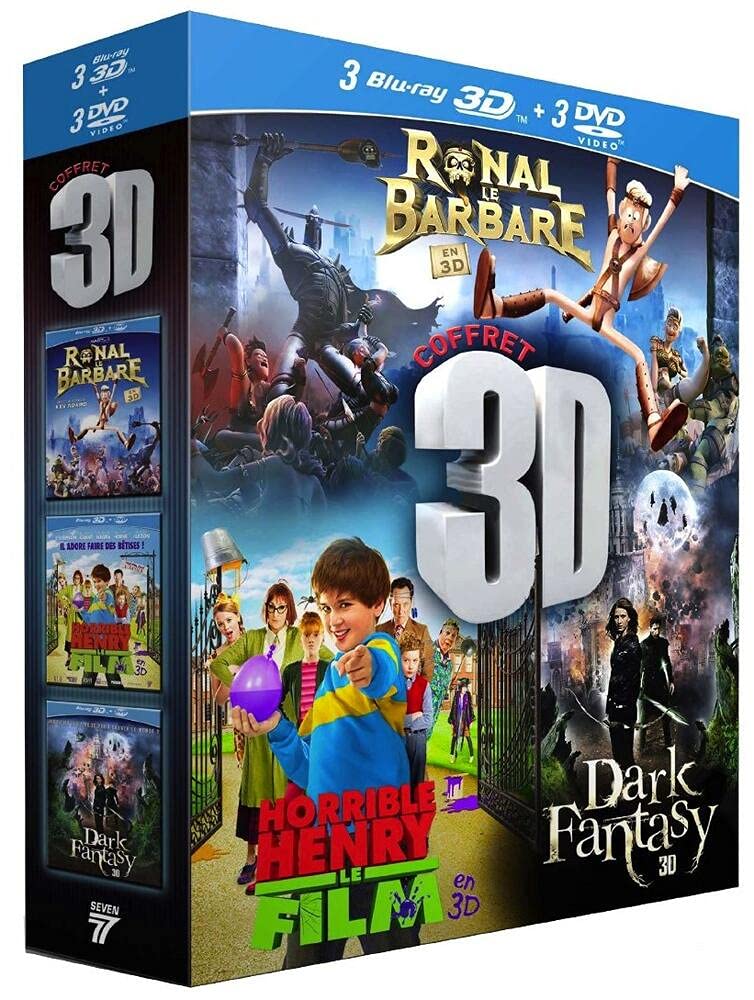 Coffret 3D : horrible henry ; ronal le barbare ; dark fantasy Films