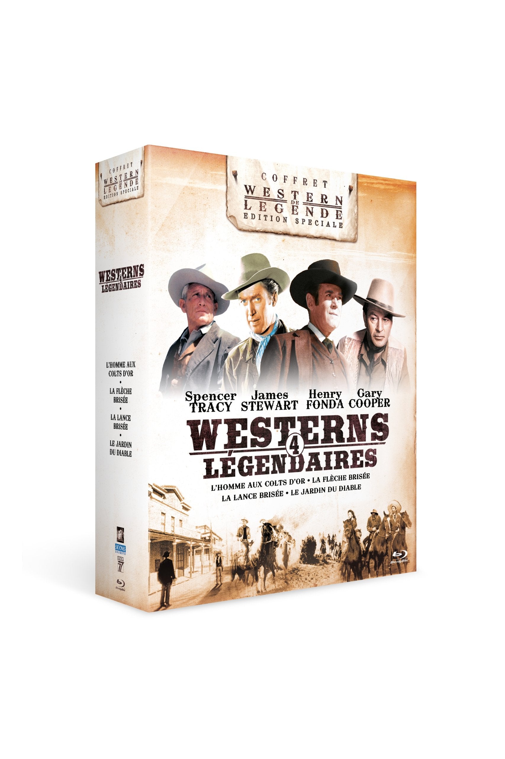 4 Westerns légendaires : l'homme aux Colts d'or + La flèche Lance brisée + Le Jardin du Diable Movies