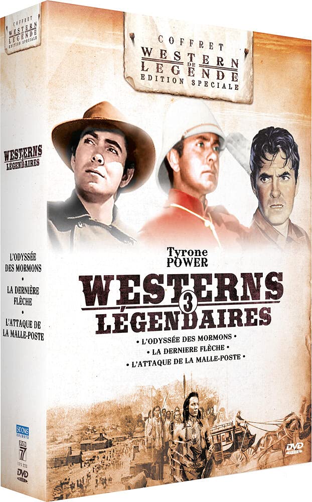 Tyrone Power-3 westerns légendaires : L'Attaque de la Malle-Poste + La Dernière flèche + L'Odyssée des Mormons Movies