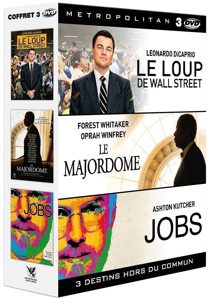 3 destins hors du commun : Le Majordome + Le Loup de Wall Street + Jobs Movies
