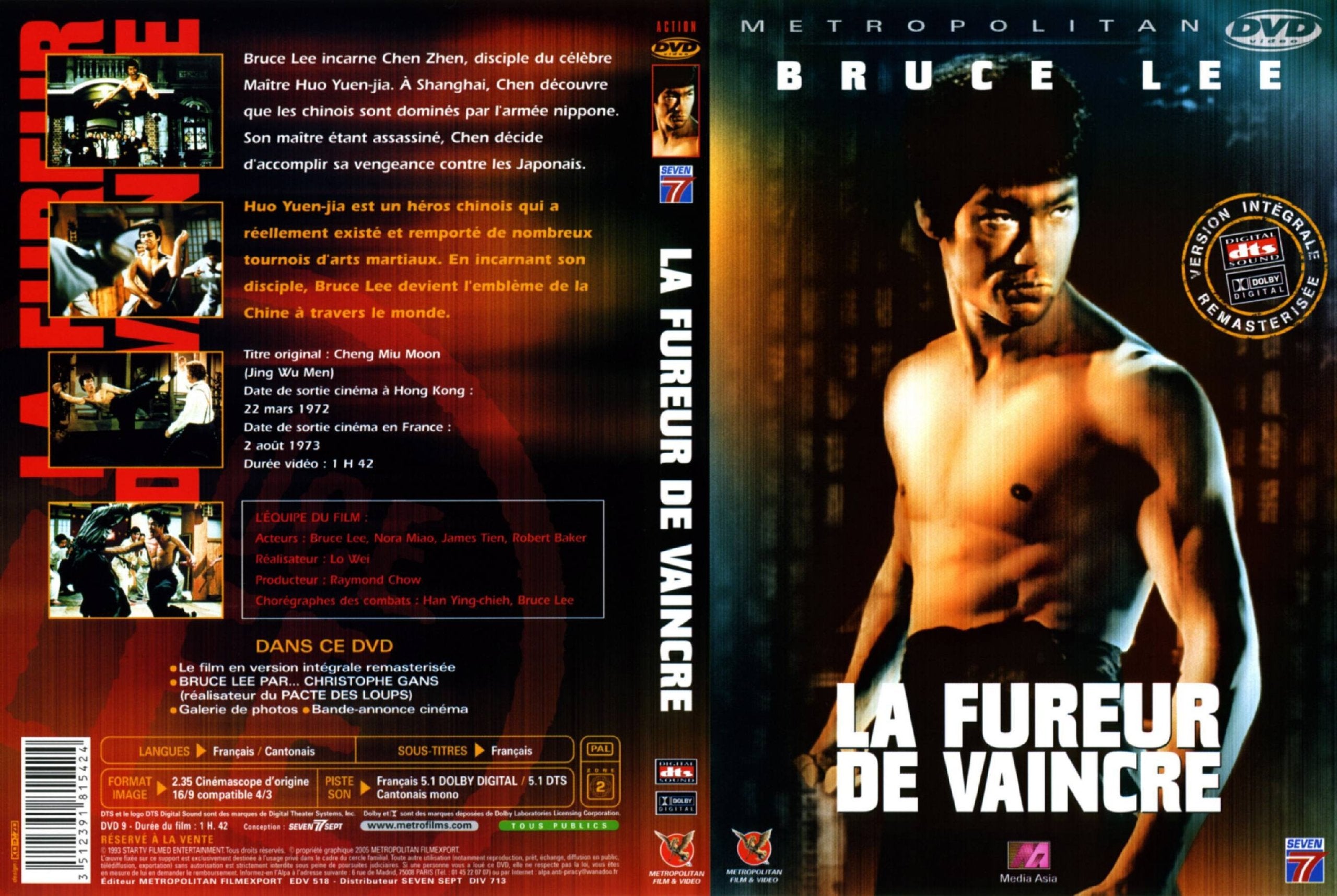 Fureur du dragon (la) - dvd - (3512391806002) Books