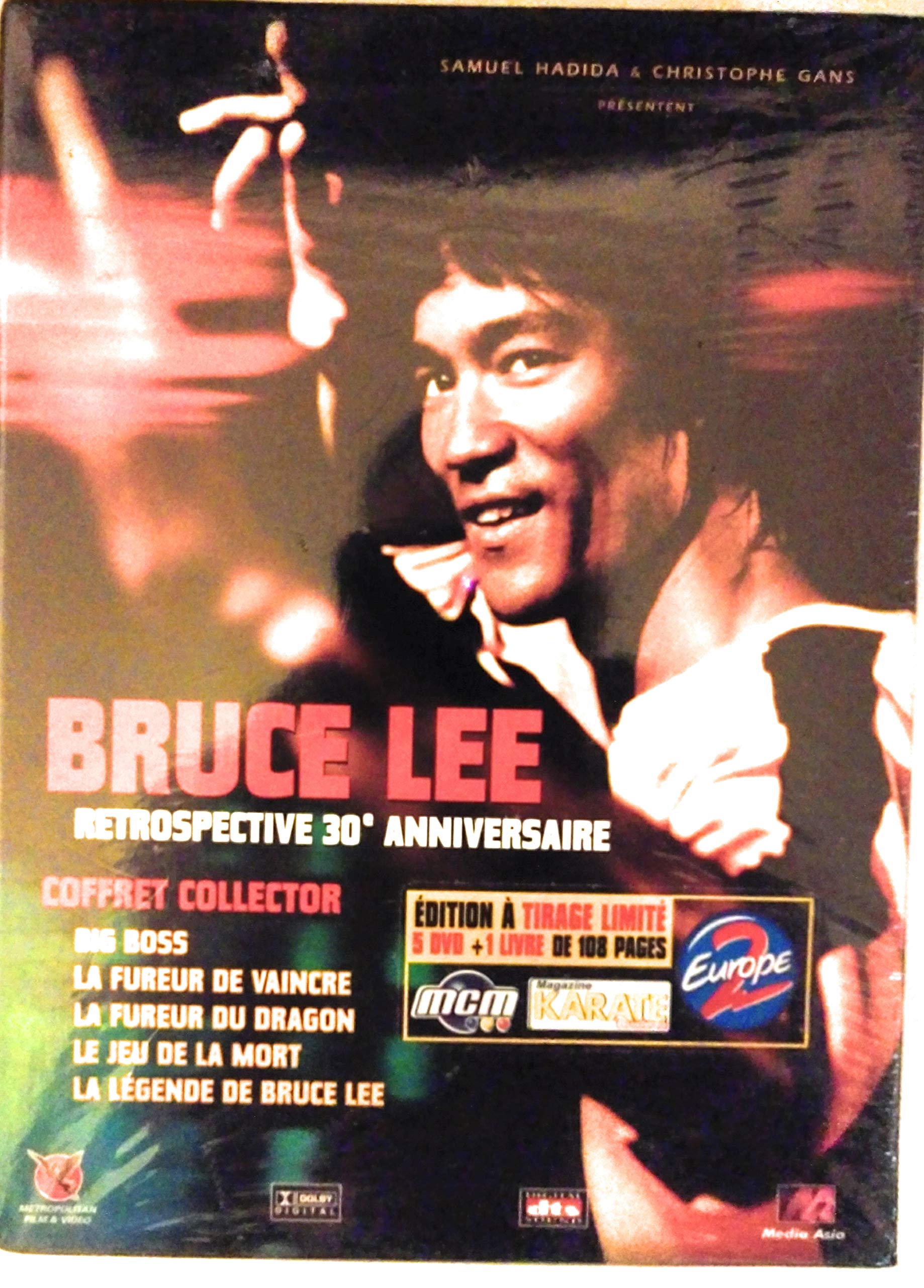 Coffret Collector Bruce Lee 5 DVD : Big Boss / La Fureur de vaincre / La Fureur du Dragon / Le Jeu de la mort / DVD Bonus Movies
