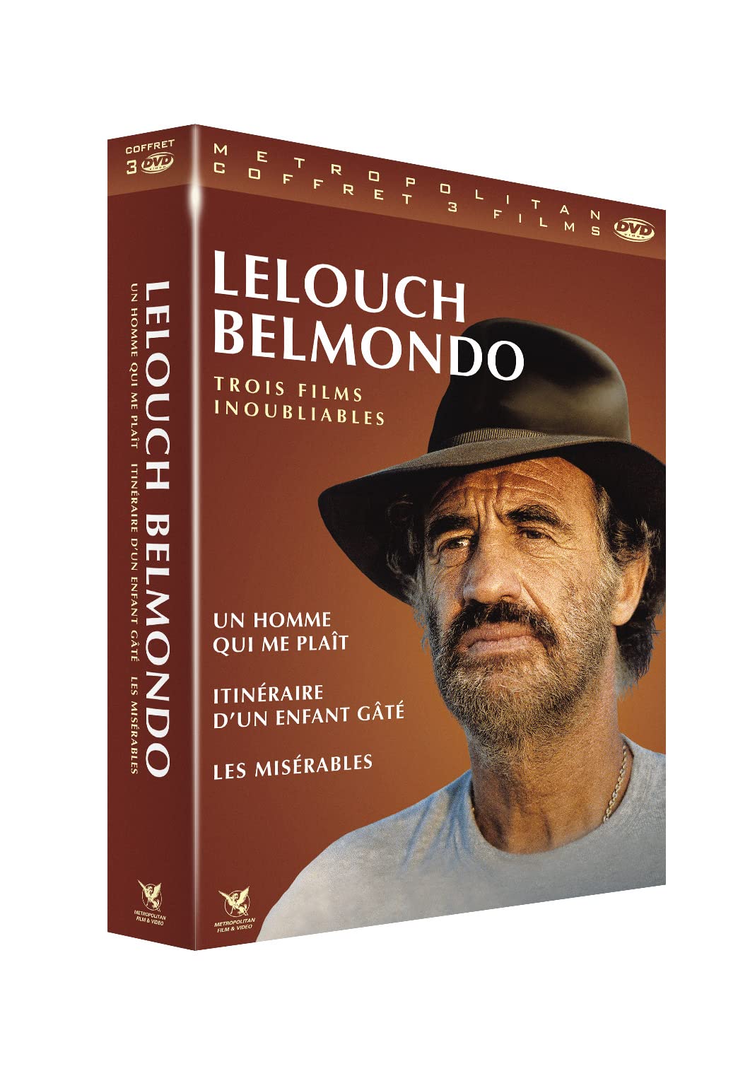 Claude Lelouch / Jean-Paul Belmondo : Un homme qui me plaît + Itinéraire d'un enfant gâté + Les Misérables Movies