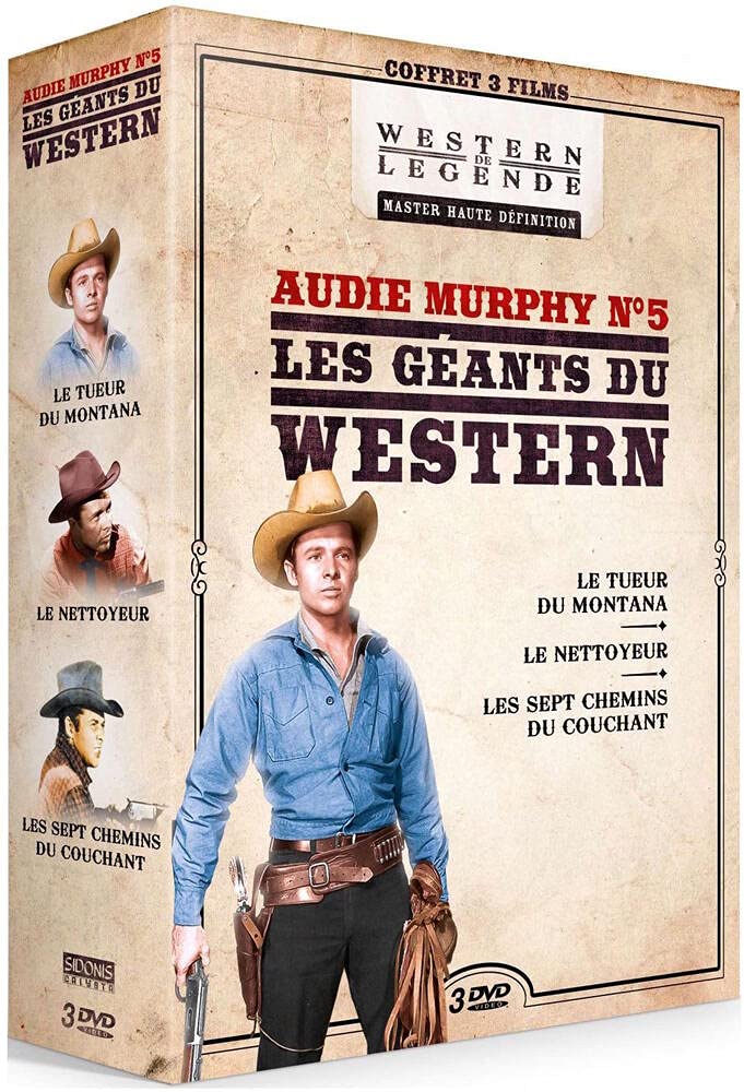 Audie Murphy n° 5-Les Géants du Western : Le Tueur du Montana + Le Nettoyeur + Les Sept chemins du couchant Movies
