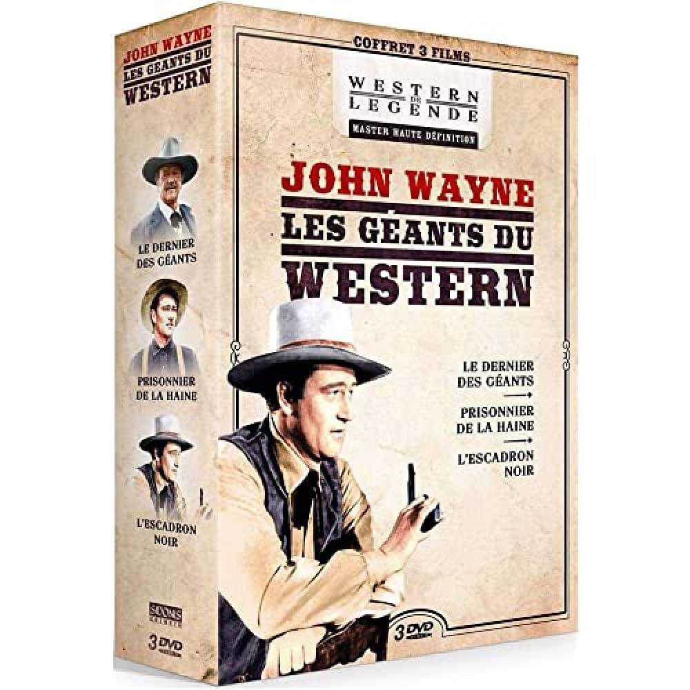 Les géants du western : john wayne - coffret 3 films : le dernier des géants + prisonnier de la haine + l'escadron noir Movies