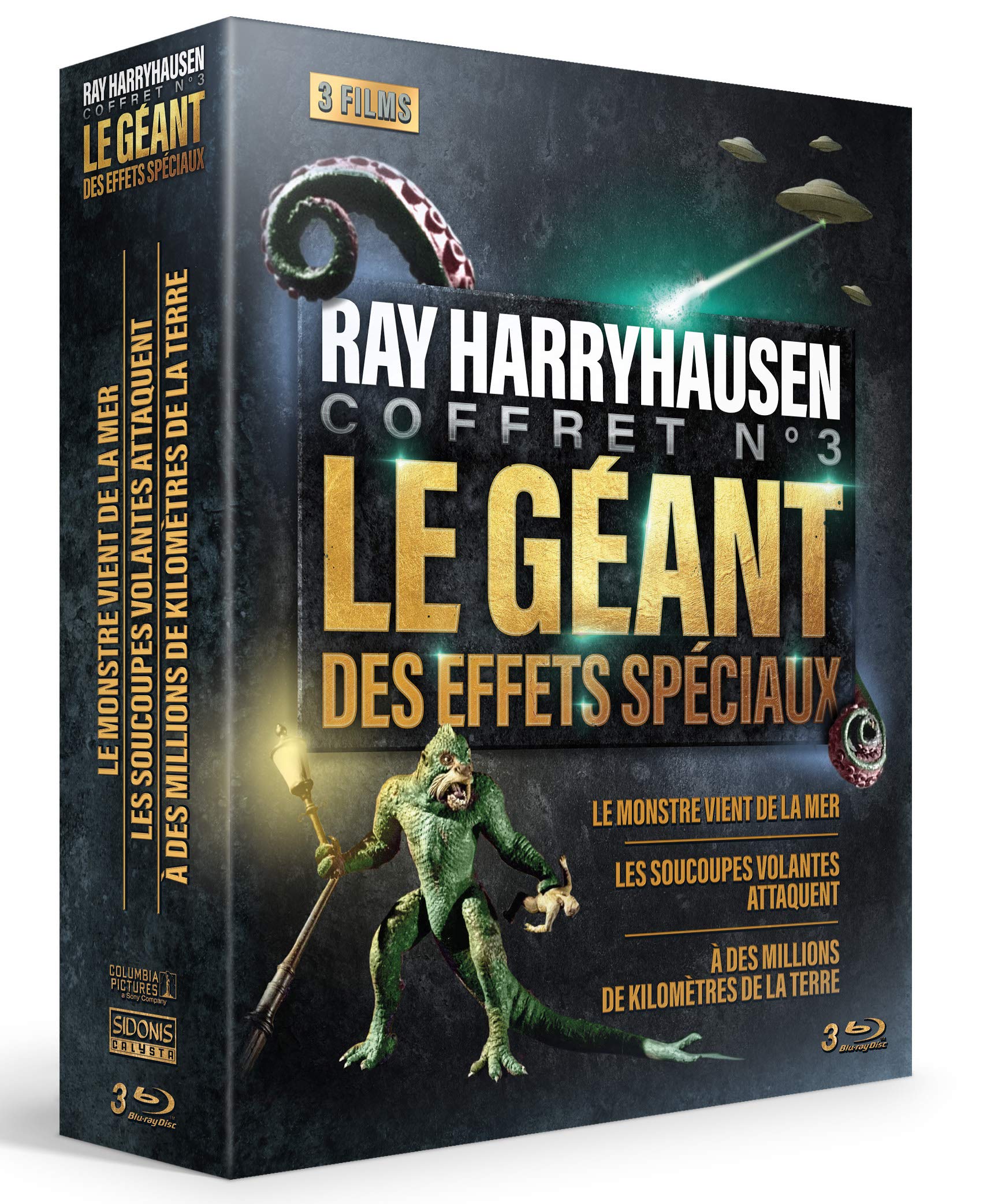 Ray Harryhausen - Coffret n° 3 : Le Monstre vient de la mer + Les Soucoupes volantes attaquent + À des millions de kilomètres de la terre Movies