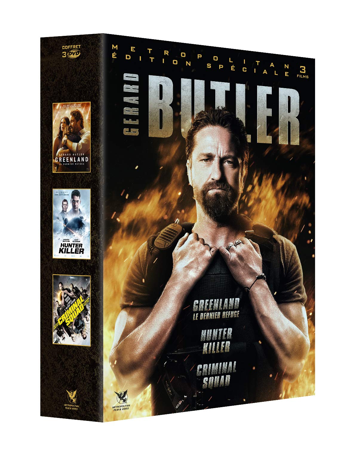 Gerard Butler-Coffret : Greenland-Le Dernier Refuge + Hunter Killer + Criminal Squad Movies