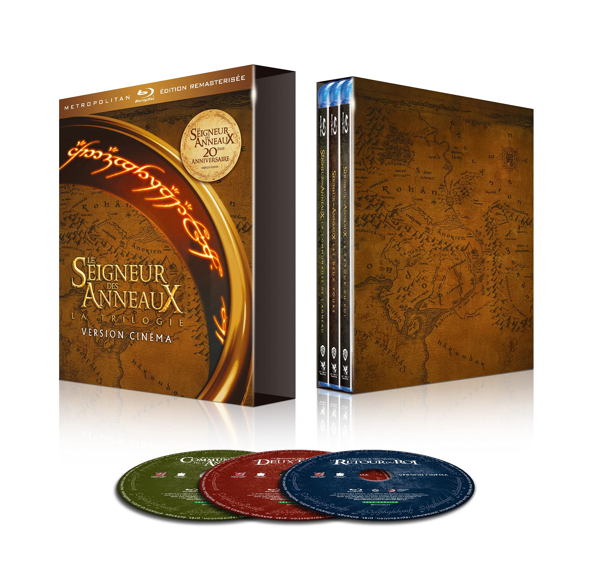 Coffret Le Seigneur des Anneaux : La Trilogie version cinéma dvd