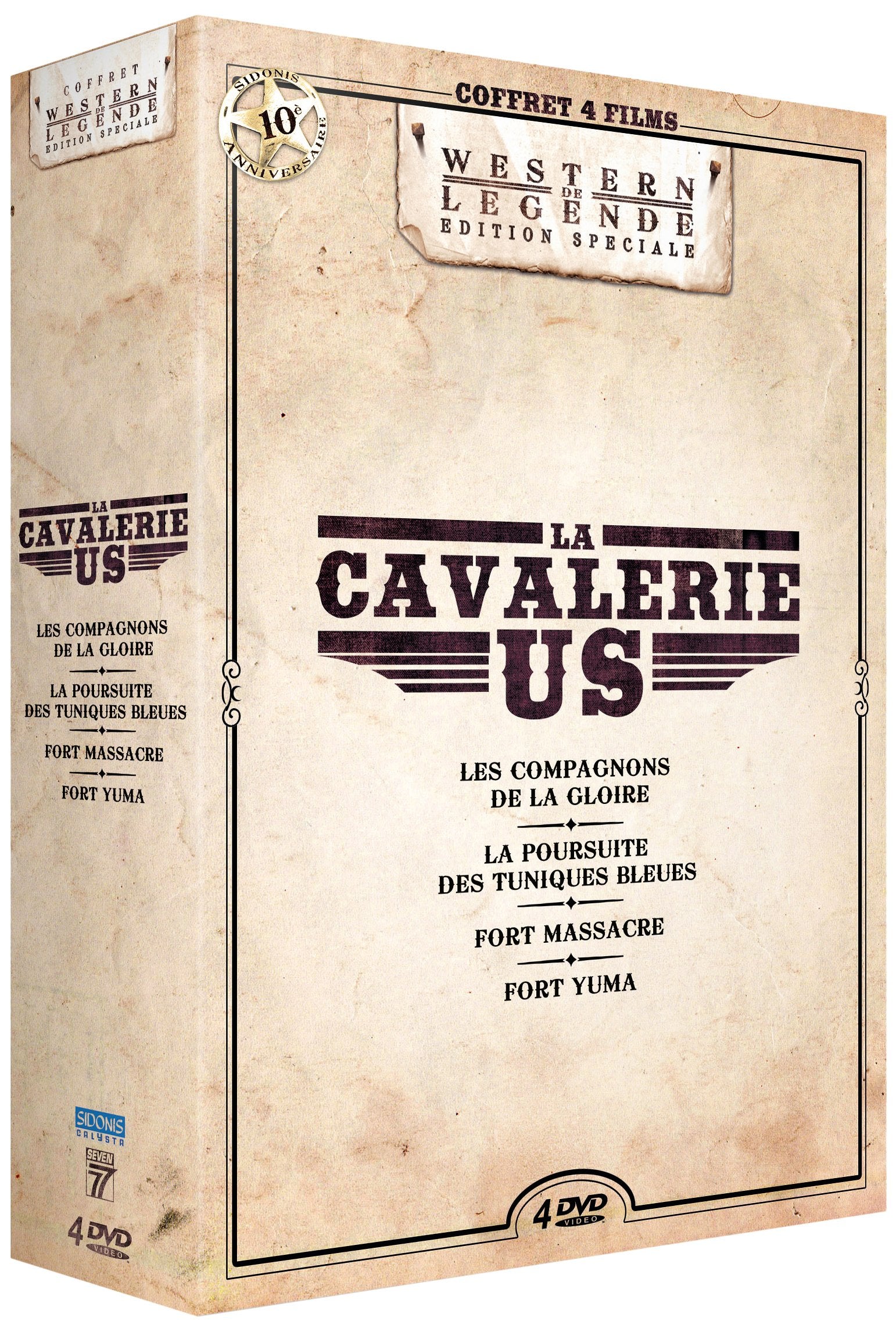 Coffret la cavalerie us 4 films Films