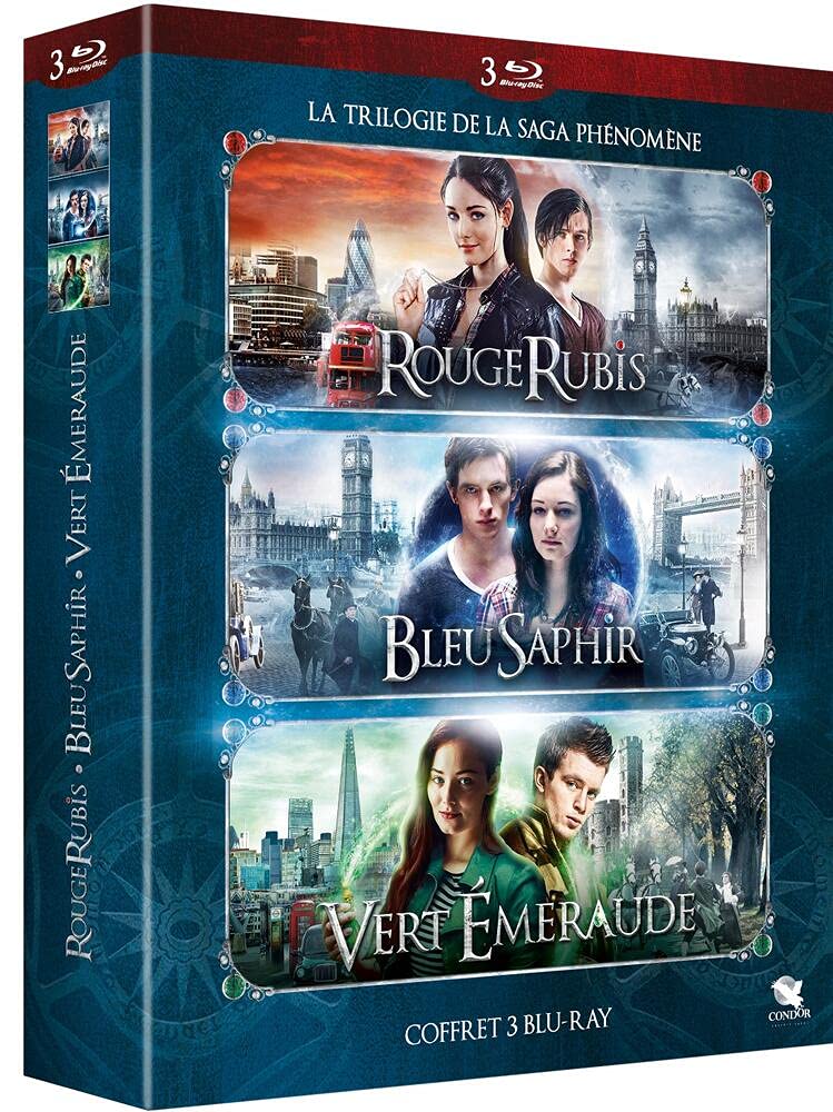 Coffret trilogie des gemmes : rouge rubis ; bleu saphir ; vert émeraude Films